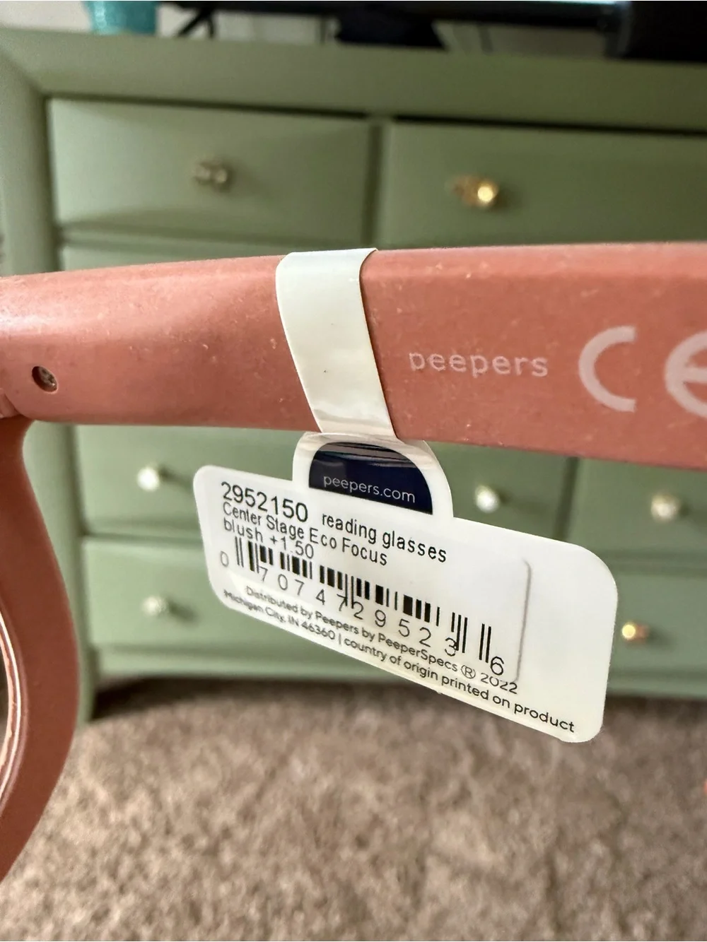 Women's PEEPERS Blue Light Reading Glasses - Coral Peach Frame +1.50